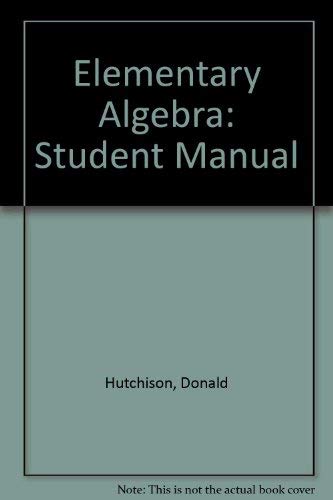 Elementary Algebra (9780070626003) by Martin, John