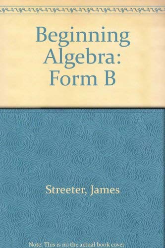 Stock image for Beginning Algebra Form B for sale by dsmbooks
