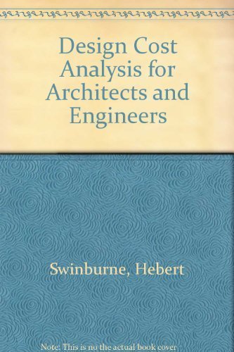 9780070626355: Design Cost Analysis for Architects and Engineers