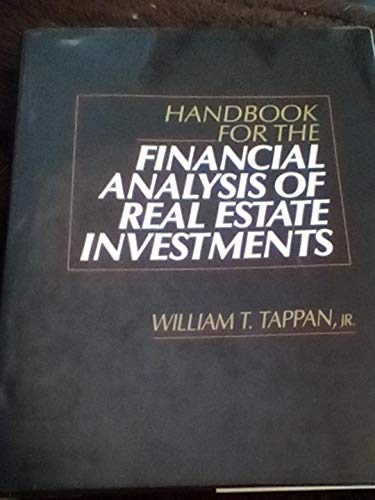 Beispielbild fr Handbook for the Financial Analysis of Real Estate Investments zum Verkauf von Better World Books