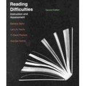 Imagen de archivo de Reading Difficulties: Instruction and Assessment a la venta por ThriftBooks-Dallas