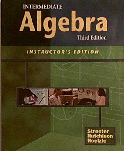 Stock image for Intermediate Algebra for sale by dsmbooks