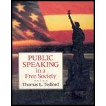 Beispielbild fr Public Speaking in a Free Society zum Verkauf von dsmbooks