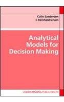 Stock image for Analytical Models For Decision Making for sale by Mispah books