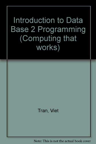 9780070651203: Introduction to Data Base 2 Programming (Computing that works)