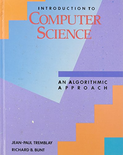9780070651685: Introduction to Computer Science: An Algorithmic Approach (The McGraw-Hill computer science series)