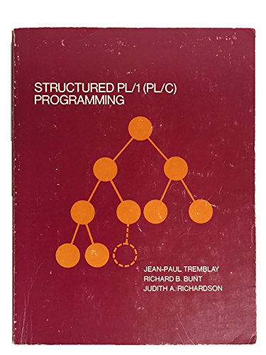 9780070651739: Structured Pl One (Pl-C Programming)