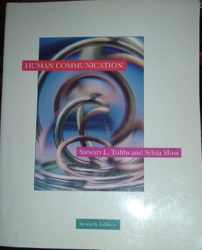 Beispielbild fr Human Communication zum Verkauf von Better World Books