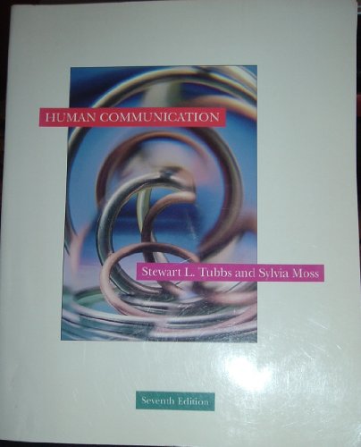 Imagen de archivo de Human Communication a la venta por Better World Books