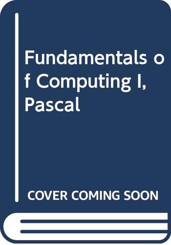 Fundamentals of Computing I, Pascal (9780070654976) by Tucker, Allen B.