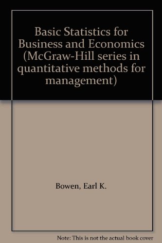 9780070661882: Basic Statistics for Business and Economics