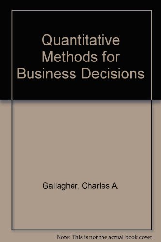 9780070662926: Quantitative Methods for Business Decisions
