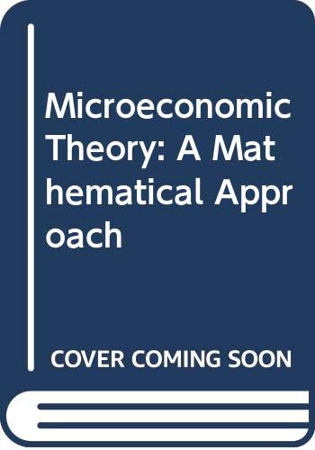 Microeconomic Theory (9780070663213) by Henderson, James M.; Quandt, Richard E.