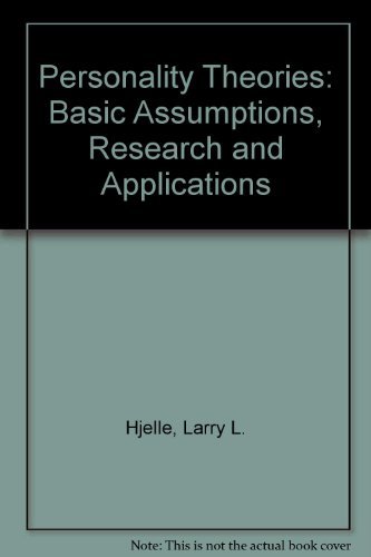 9780070663329: Personality Theories: Basic Assumptions, Research and Applications (Psychology S.)