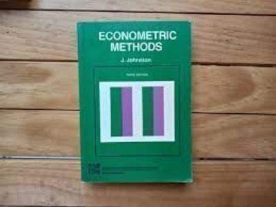9780070663572: Econometric Methods