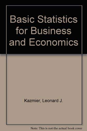 9780070663695: Basic Statistics for Business and Economics