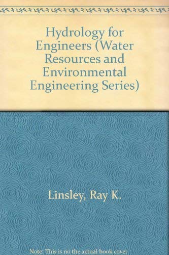 Stock image for HYDROLOGY FOR ENGINEERS (Water Resources and Environmental Engineering) for sale by ThriftBooks-Atlanta