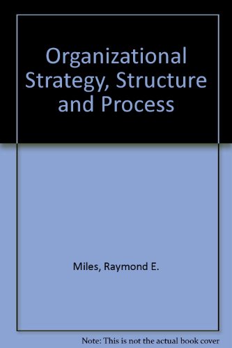 9780070664067: Organizational Strategy, Structure and Process