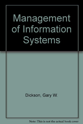 Management of Information Systems (9780070664340) by Gary W. Dickson