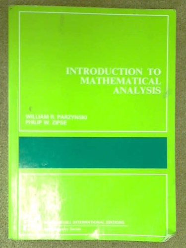 Stock image for Introduction to Mathematical Analysis for sale by HPB-Red