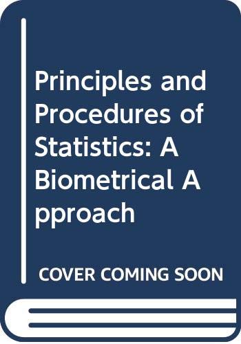 9780070665811: Principles and Procedures of Statistics: A Biometrical Approach