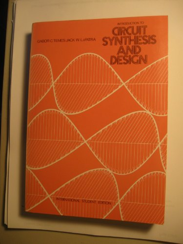 9780070665965: Introduction to Circuit Synthesis and Design