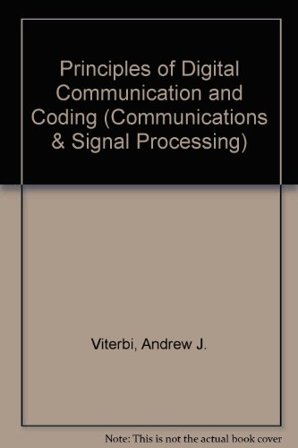 Imagen de archivo de Principles of Digital Communication and Coding (Communications & Signal Processing) a la venta por NEPO UG