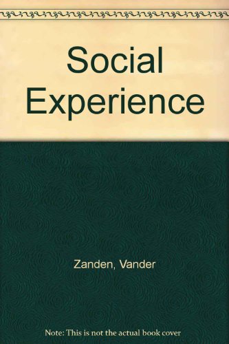9780070669789: Social Experience