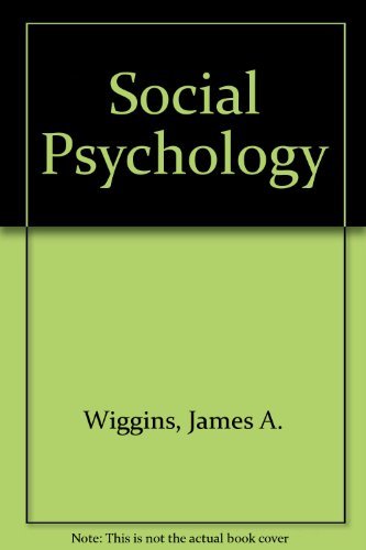 Imagen de archivo de Social Psychology a la venta por ThriftBooks-Atlanta