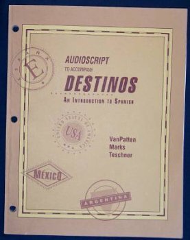 Stock image for Audioscript to Accompany Destinos: An Introduction to Spanish for sale by HPB-Red