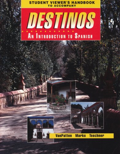 Imagen de archivo de Student Viewer's Handbook (Original) to Accompany Destinos: An Introduction to Spanish a la venta por ThriftBooks-Dallas