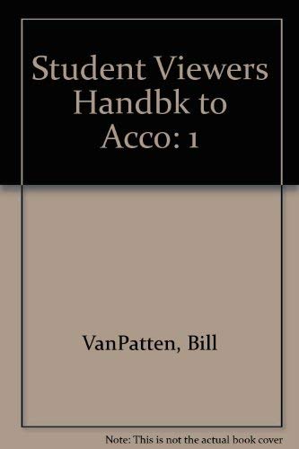 Student Viewer's Handbook to Accompany Destinos: Episodios 1-26 (9780070672611) by Bill VanPatten; Martha Alford Marks; Richard V. Teschner