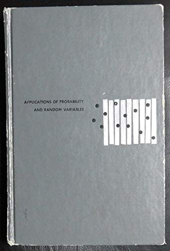 Stock image for Applications of Probability and Random Variables, 2nd edition (McGraw-Hill Series in Probability and Statistics) for sale by BookDepart