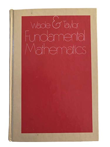 Stock image for Fundamental Mathematics for sale by Better World Books