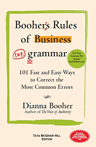 9780070677326: Booher's Rules of Bus. Grammar