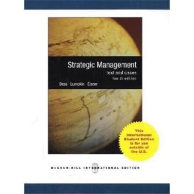 Beispielbild fr Strategic Management: Text & Cases zum Verkauf von dsmbooks
