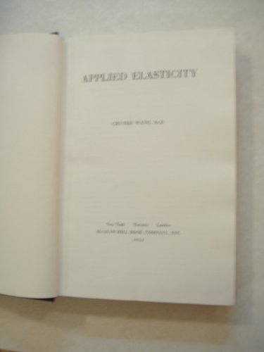 9780070681255: Applied Elasticity