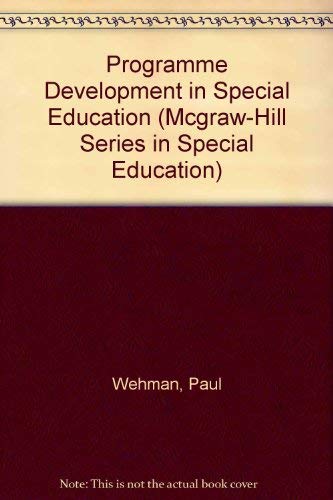 Beispielbild fr Program Development in Special Education zum Verkauf von Better World Books: West
