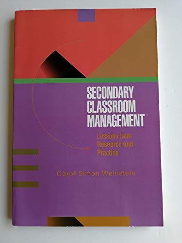 Beispielbild fr Secondary Classroom Management: Lessons from Research and Practice zum Verkauf von BooksByLisa