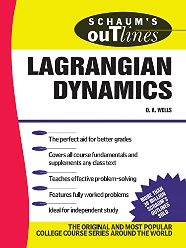 Stock image for Schaums Outline of Lagrangian Dynamics for sale by Green Street Books