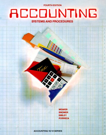 Beispielbild fr Accounting: Systems and Procedures (McGraw-Hill Accounting 10/12 zum Verkauf von Hawking Books