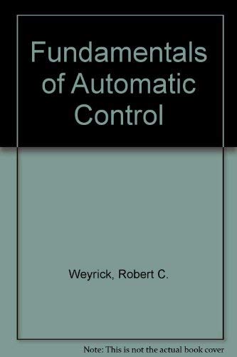 9780070694934: Fundamentals of Automatic Control