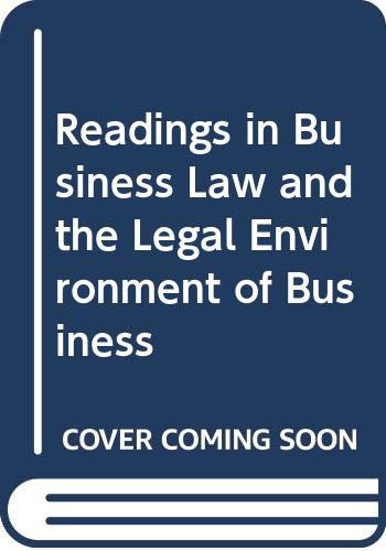 9780070699946: Readings in Business Law and the Legal Environment of Business