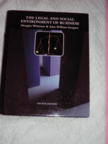 9780070700055: Legal and Social Environment of Business