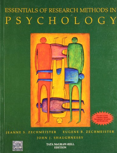 9780070700451: Essential of Research Methods in Psychology