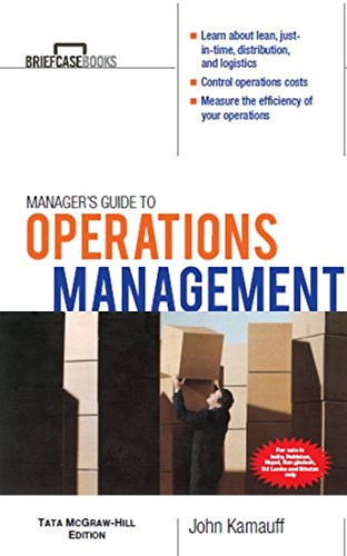 9780070700666: Manager's Guide to Operations Management