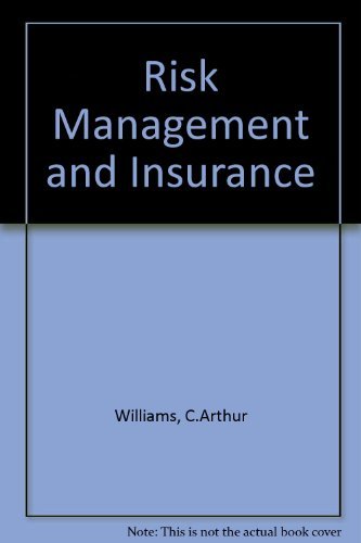 Imagen de archivo de Risk Management and Insurance a la venta por Wonder Book