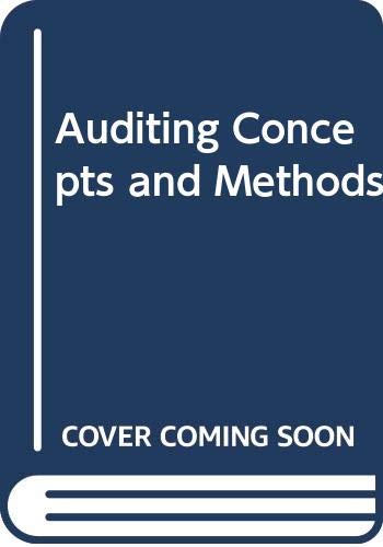 Beispielbild fr Auditing concepts and methods (McGraw-Hill accounting series) zum Verkauf von HPB-Red