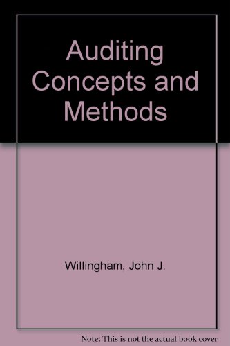 9780070706019: Auditing Concepts and Methods