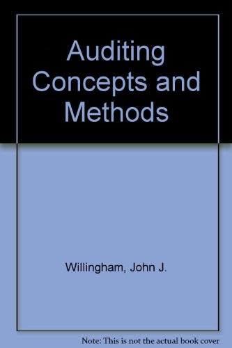 9780070706064: Auditing Concepts and Methods